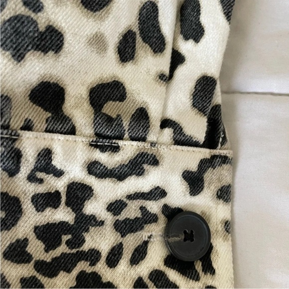 All Saints Leo leopard denim jacket - Picture 4 of 11